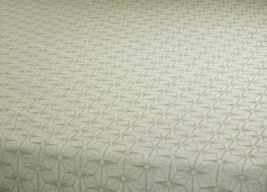 Stjerne tekstildug råhvid damask