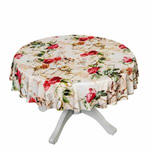 Romantic rund voksdug Ø 140 cm