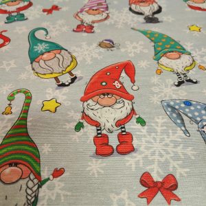 Juletekstildug med Nisse Tud b