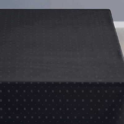 Koksgrå kvadrat tekstildug med antiskrid bagside