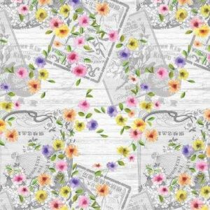 Blomster flirt voksdug a
