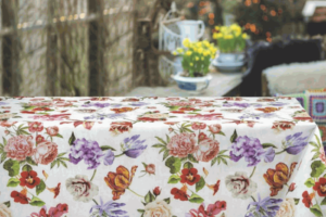 Farmors blomster voksdug
