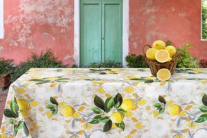 Limone voksdug med citroner