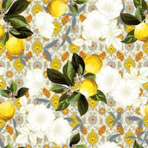 Limone voksdug med citroner a