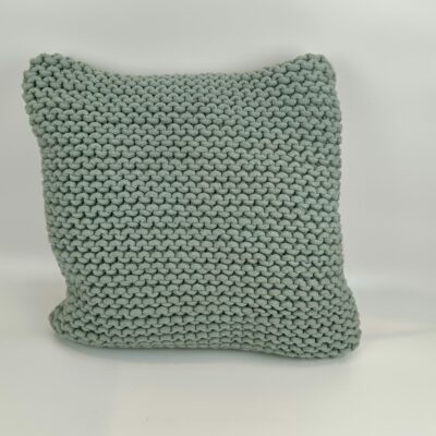 Pude i mint strik 45 x 45 cm