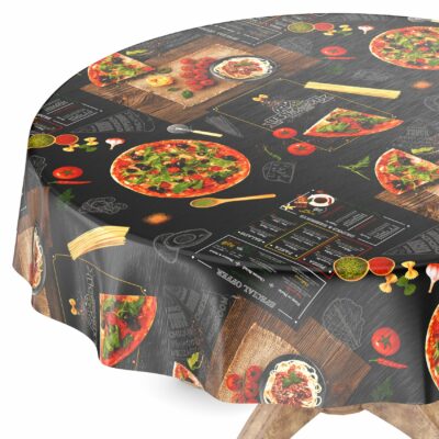 Pizza voksdug Ø 138.5 cm c