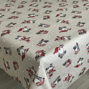 Juletekstildug med Nisserne Rudolf