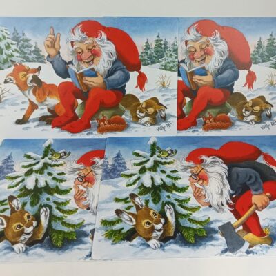 Jule dækkeservietter fra Nissernes Jul