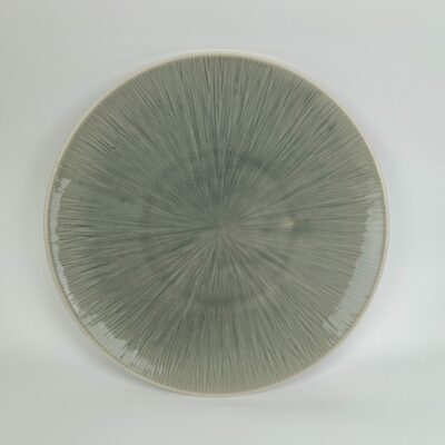 Grå keramisk tallerken Ø 28 cm