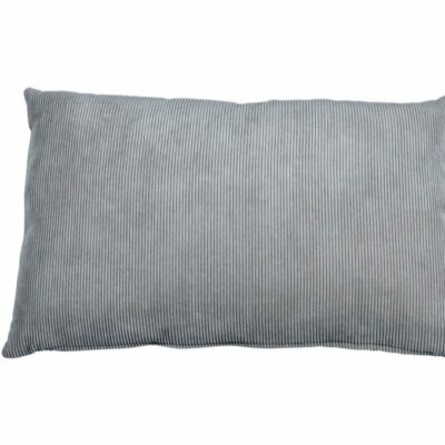 Sofa pude 35 x 55 cm i grå babyfløjl