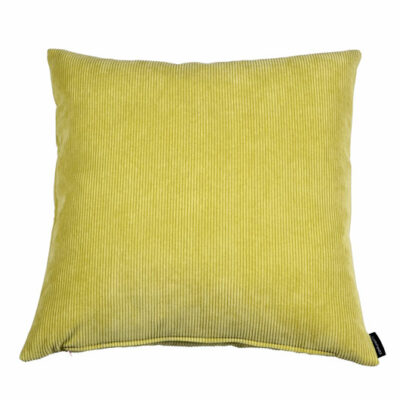 Sofa pude 45 x 45 cm i gul babyfløjl
