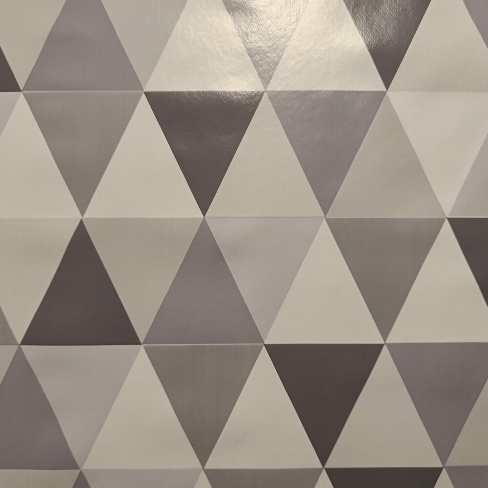 Voksdug - Mette med grå trekanter d