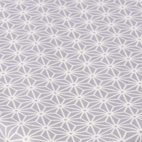 Tekstildug grå med stjerne mønster b