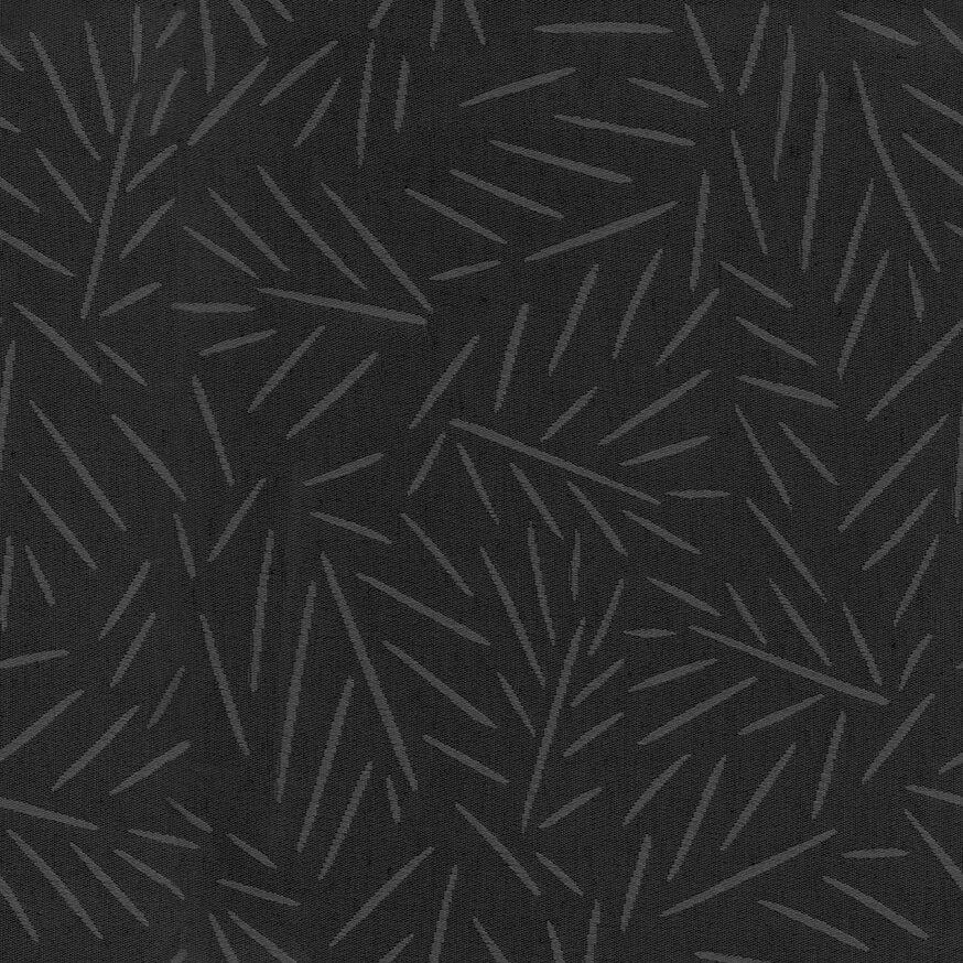 Tekstildug sort med grå grene