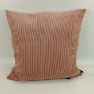 Sofa pude 45 x 45 cm i rosa babyfløjl