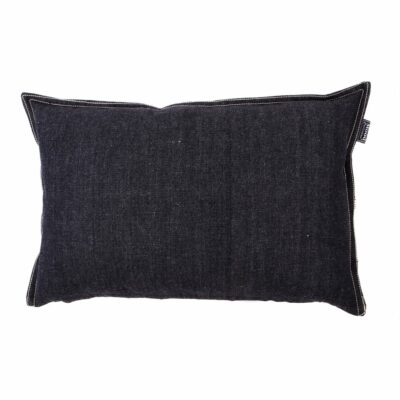 Sofa pude sort jeans 30 x 45 cm