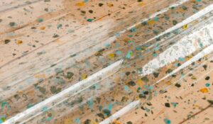 Klar voksdug med terrazzo mønster a