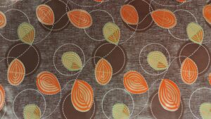 Voksdug retro orange d