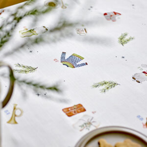Juledug Christmas 140 x 250 cm b