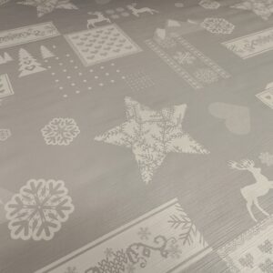 Julevoksdug grå med hjorte c