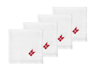 Fødselsdags stof servietter med Splitflag