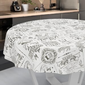 Kaffe pause voksdug Ø 140 cm a