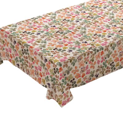 Voksdug med akvarel blomster